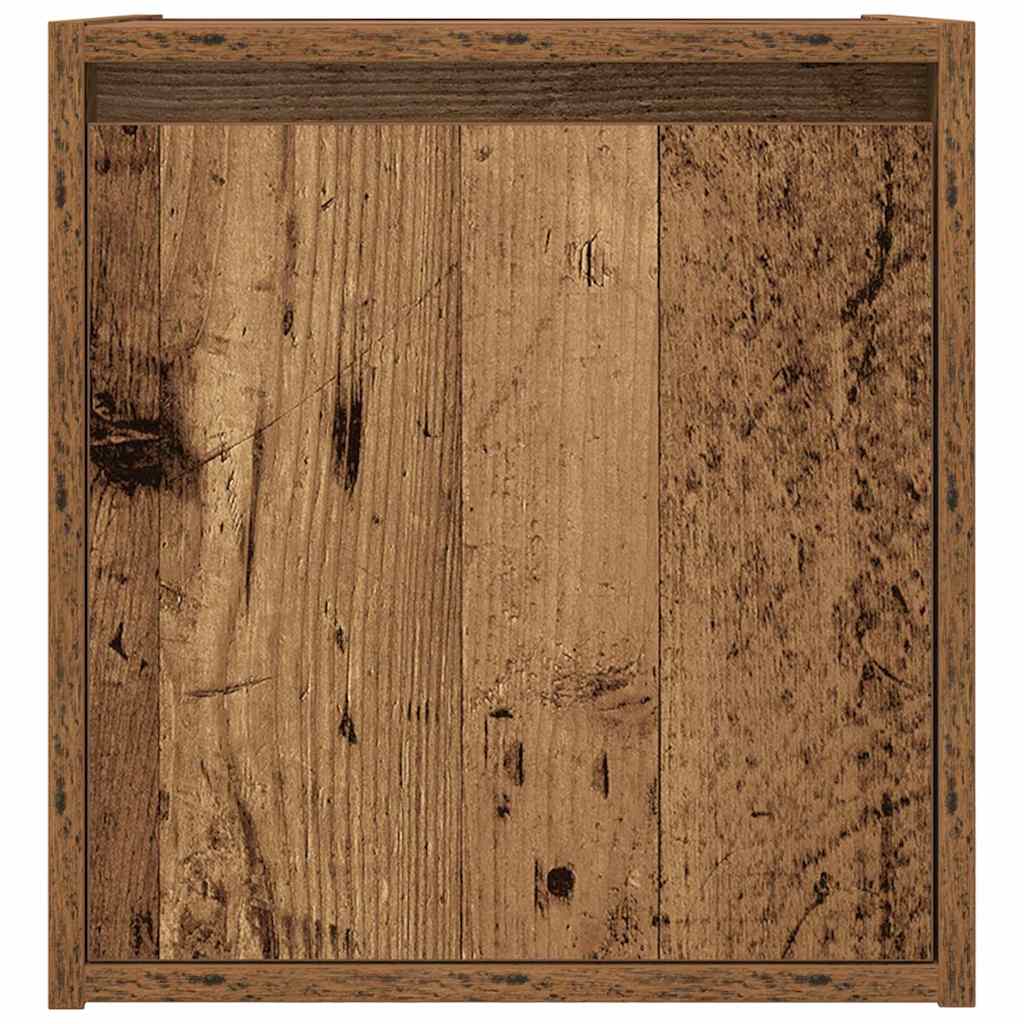 vidaXL Szafka nocna ścienna Stare drewno 38x34x40 cm