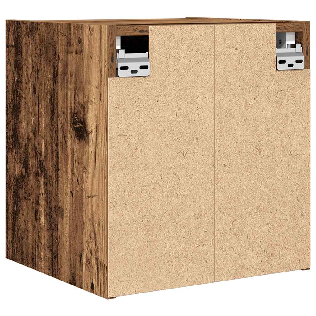 vidaXL Szafka nocna ścienna Stare drewno 38x34x40 cm