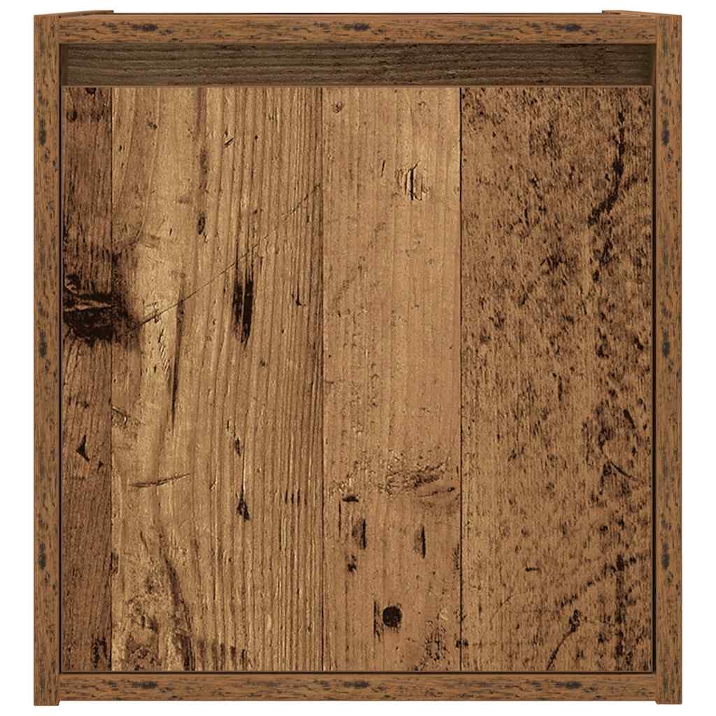 vidaXL Szafki nocne ścienne 2 szt. Stare drewno 38x34x40 cm