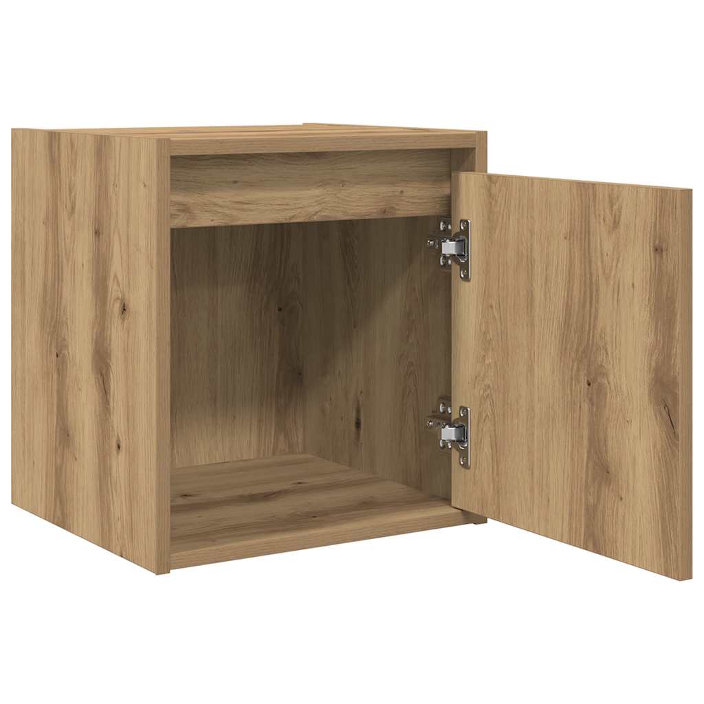 vidaXL Szafka nocna ścienna Artisan Oak 38x34x40 cm