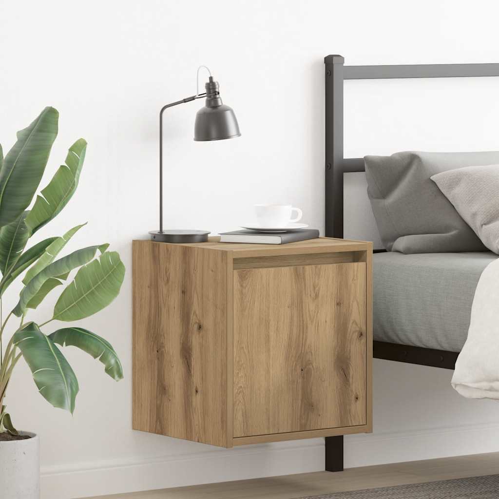 vidaXL Szafka nocna ścienna Artisan Oak 38x34x40 cm