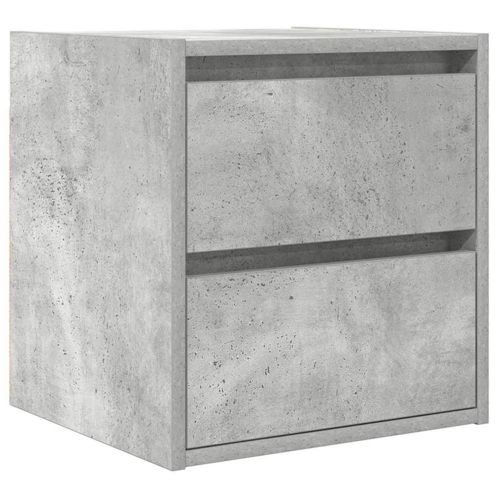 vidaXL Szafka nocna wisząca Betonowa Szara 38x34x40 cm