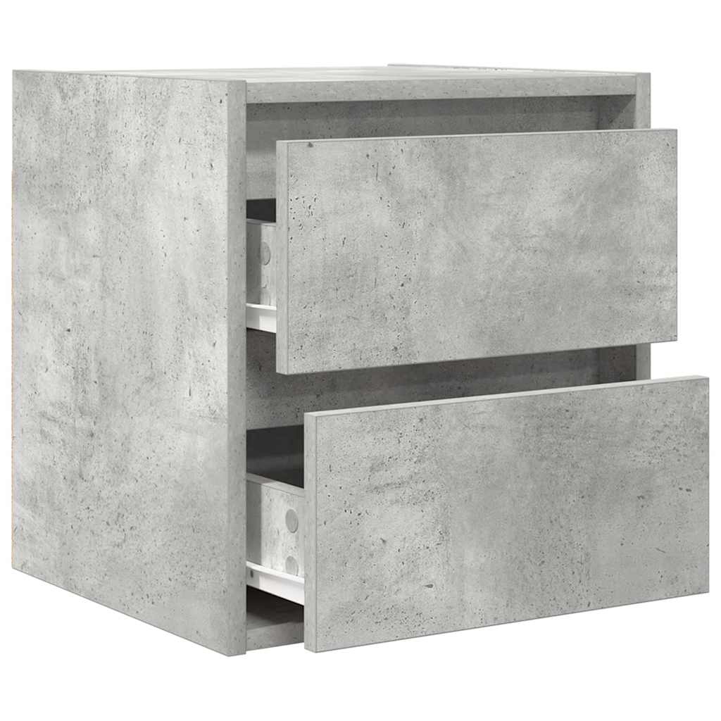 vidaXL Szafka nocna wisząca Betonowa Szara 38x34x40 cm
