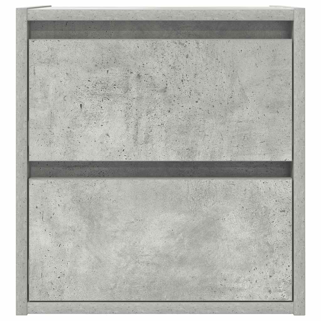 vidaXL Szafka nocna wisząca Betonowa Szara 38x34x40 cm