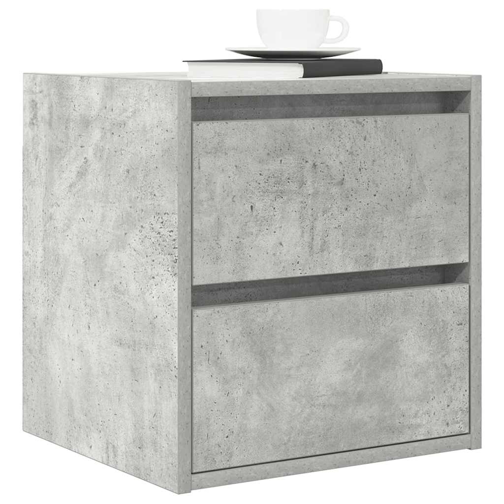 vidaXL Szafki nocne ścienne 2 szt. Betonowy szary 38x34x40 cm