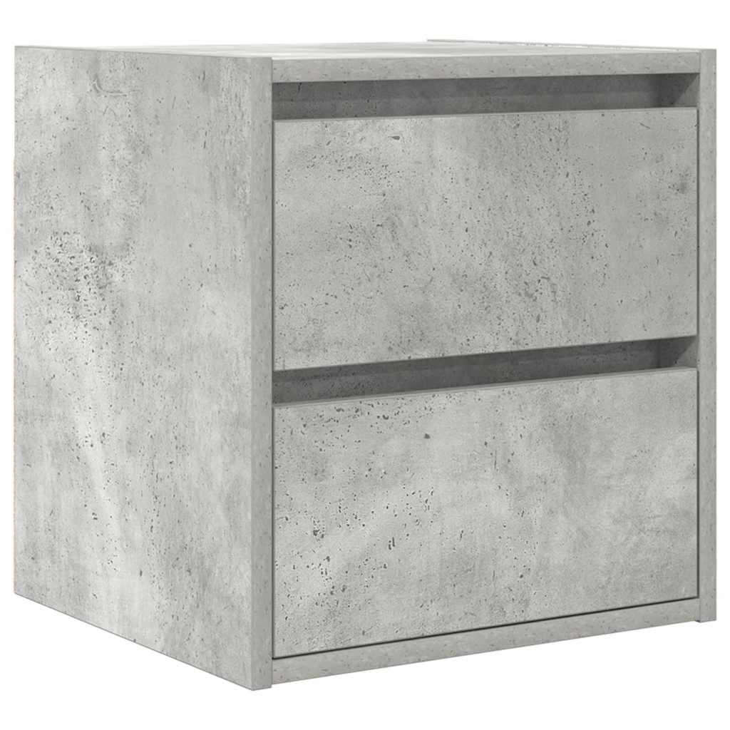 vidaXL Szafki nocne ścienne 2 szt. Betonowy szary 38x34x40 cm