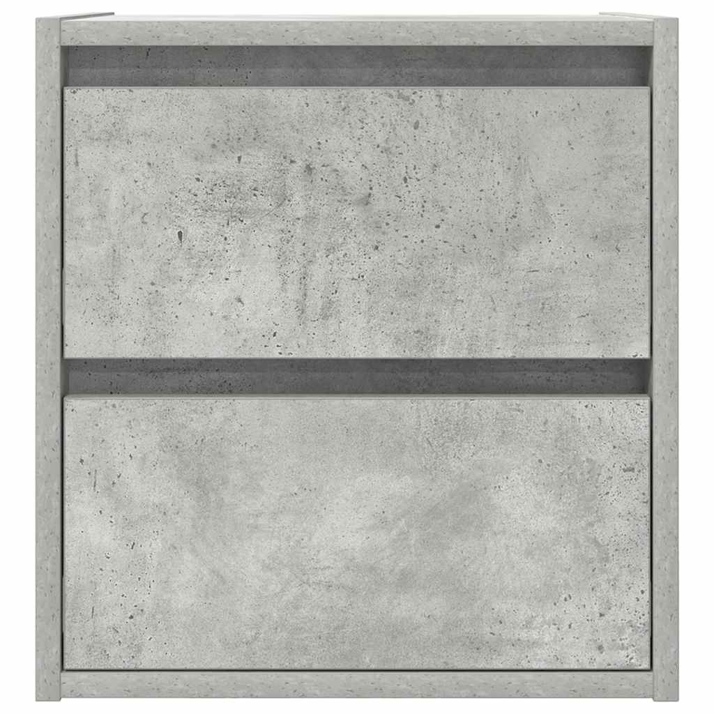 vidaXL Szafki nocne ścienne 2 szt. Betonowy szary 38x34x40 cm
