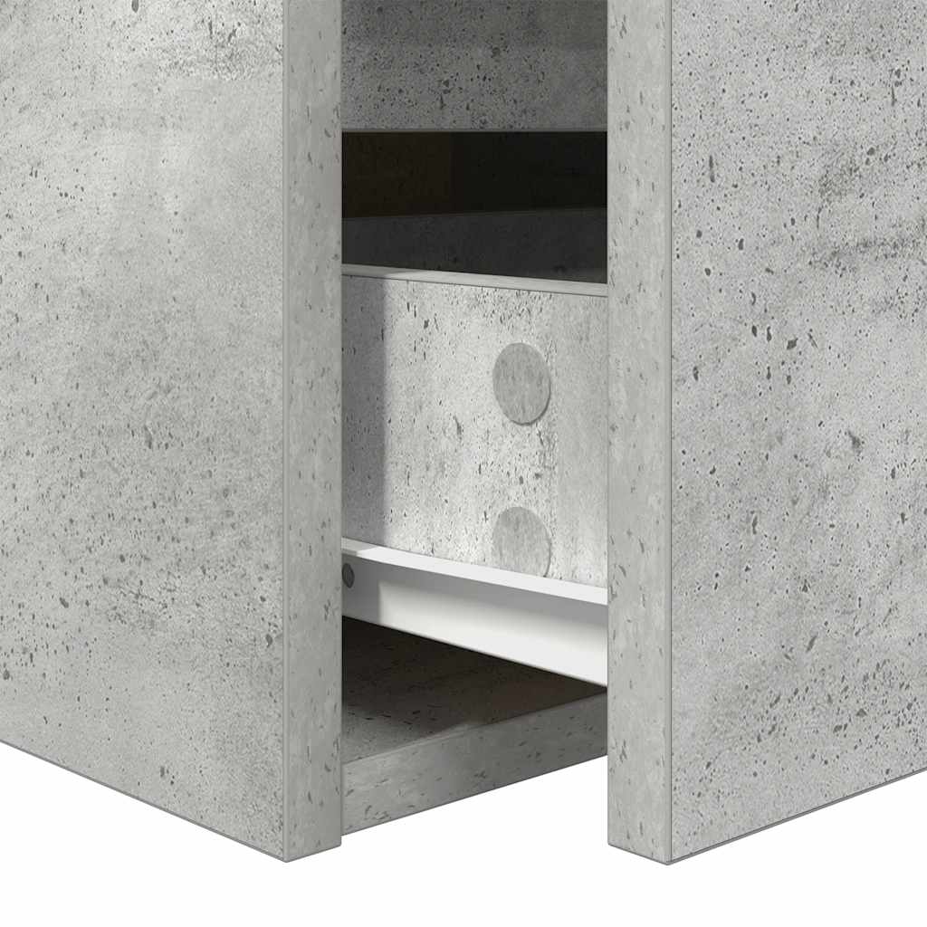 vidaXL Szafki nocne ścienne 2 szt. Betonowy szary 38x34x40 cm
