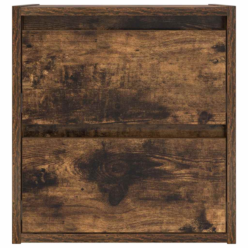 vidaXL Szafki nocne ścienne 2 szt. Dąb wędzony 38x34x40 cm