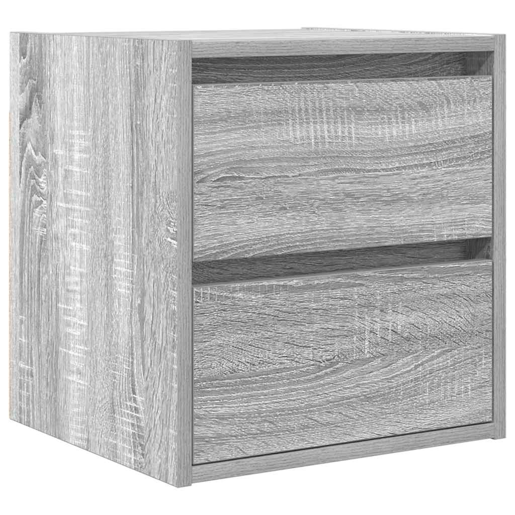 vidaXL Szafka nocna wisząca Szara Sonoma 38x34x40 cm