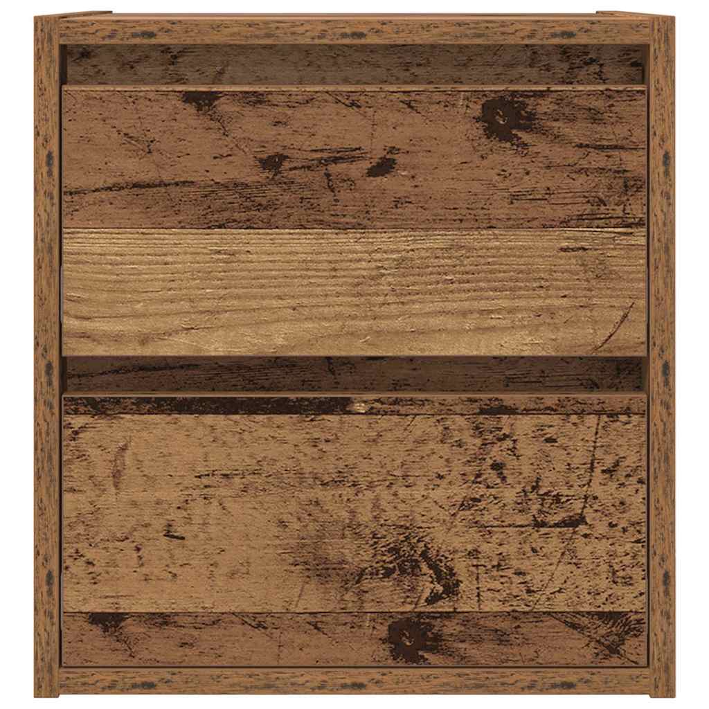vidaXL Szafki nocne ścienne 2 szt. Stare drewno 38x34x40 cm