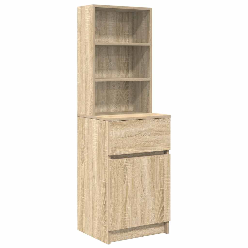 vidaXL Szafka nocna Sonoma Oak 39x35x125 cm Drewno klejone