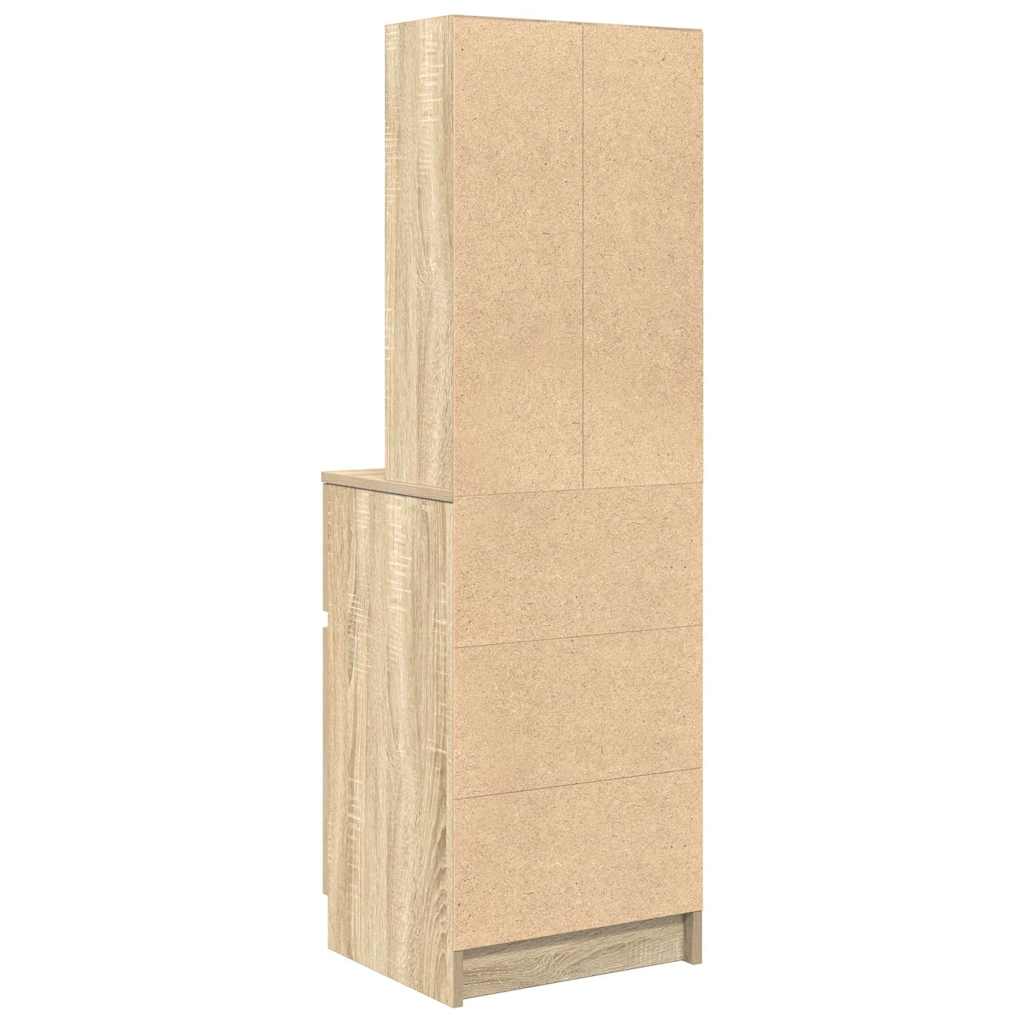 vidaXL Szafka nocna Sonoma Oak 39x35x125 cm Drewno klejone