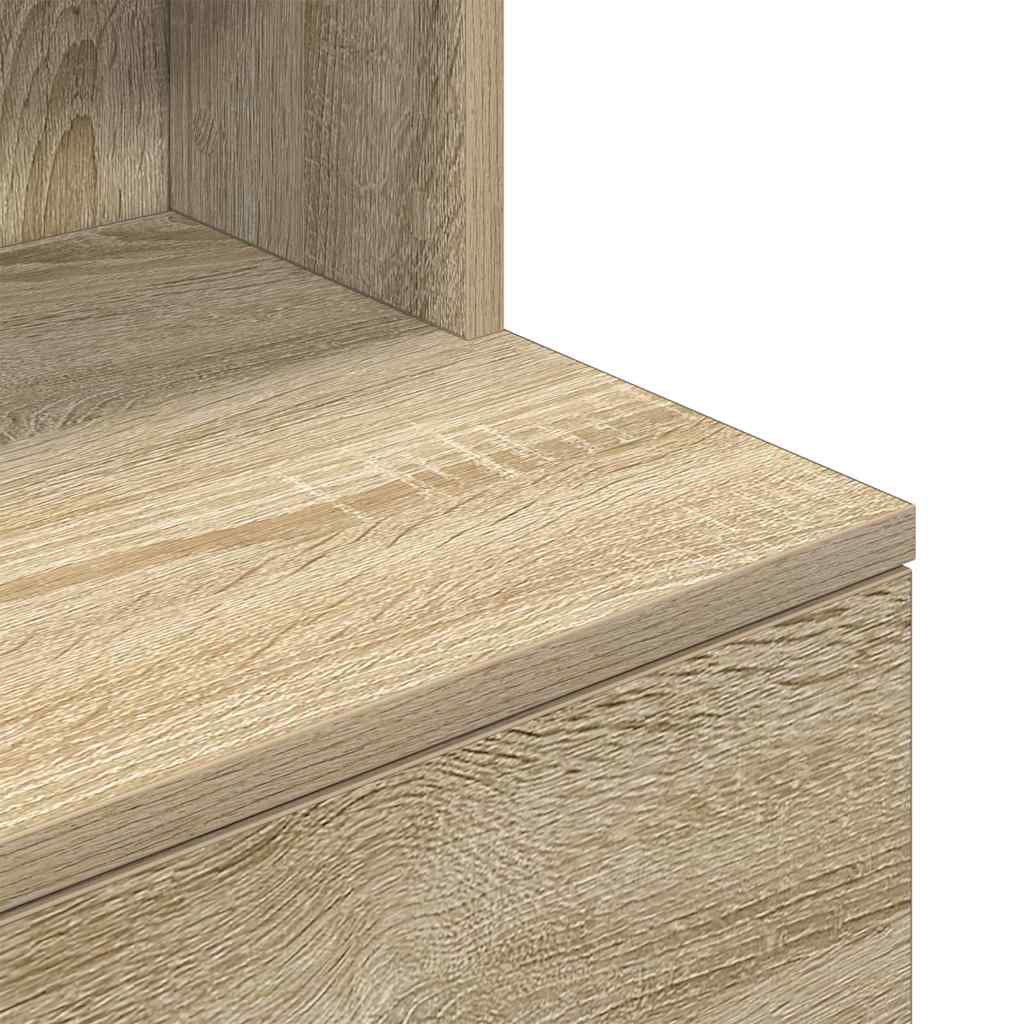 vidaXL Szafka nocna Sonoma Oak 39x35x125 cm Drewno klejone