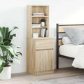 vidaXL Szafka nocna Sonoma Oak 39x35x125 cm Drewno klejone