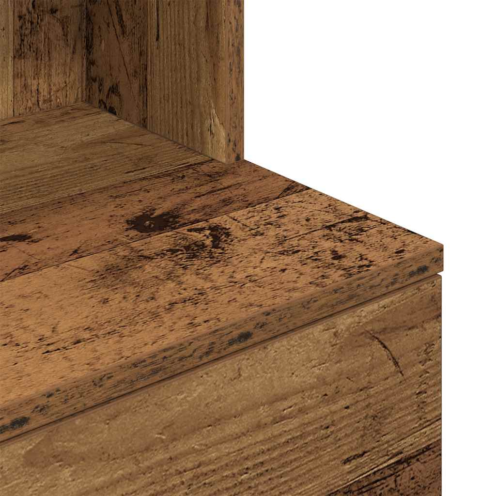 vidaXL Szafka nocna Stare drewno 39x35x125 cm Drewno klejone