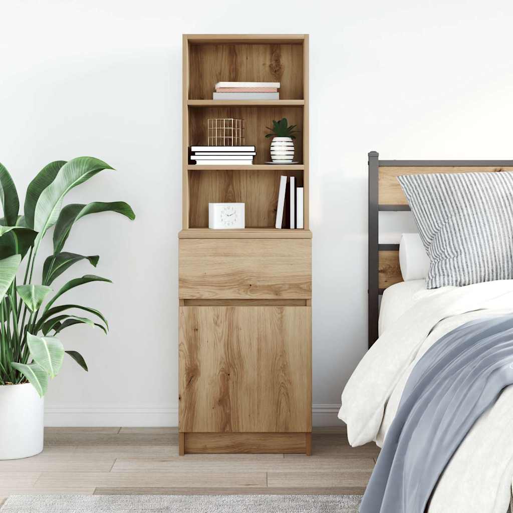 vidaXL Szafka nocna Artisan Oak 39x35x125 cm Drewno klejone