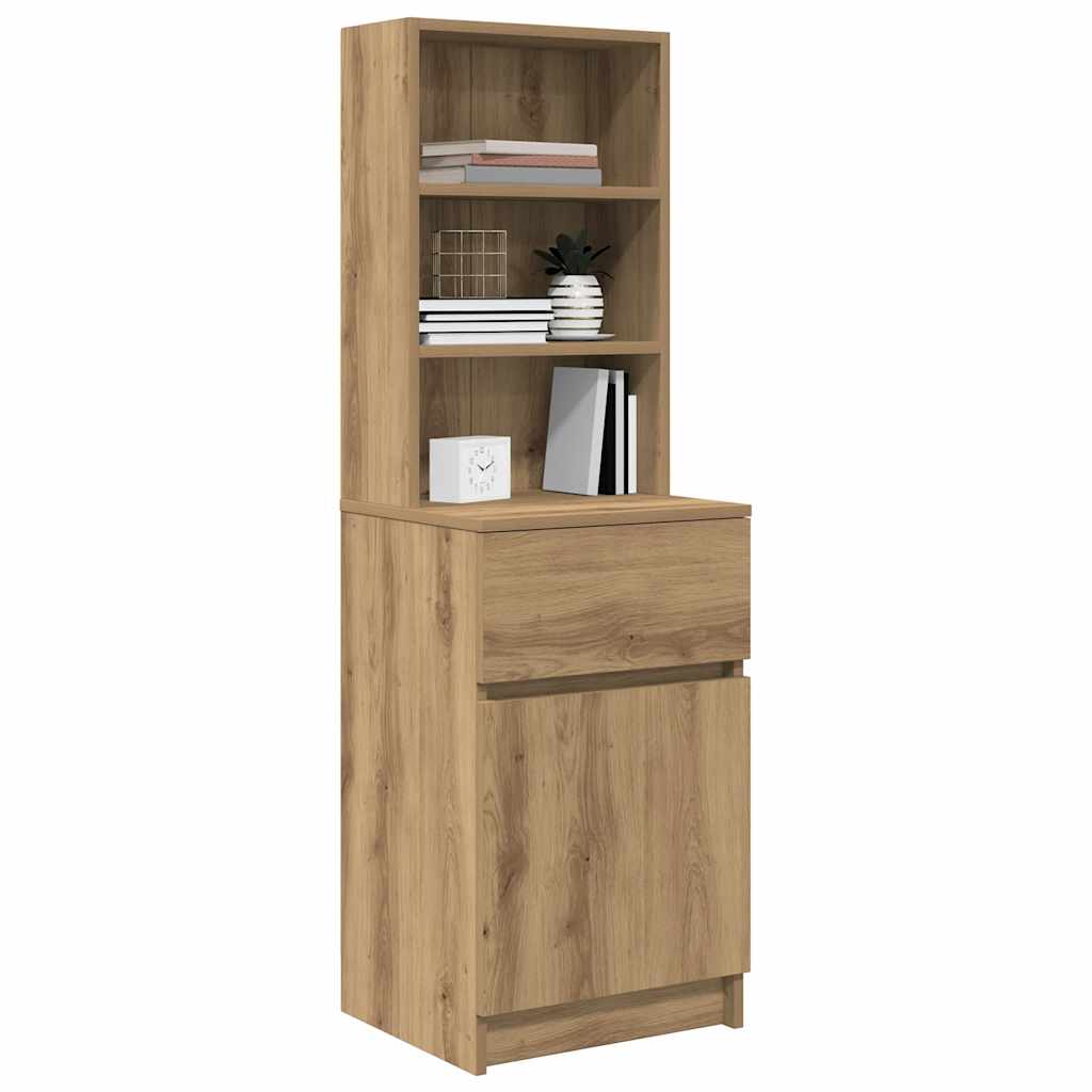vidaXL Szafka nocna Artisan Oak 39x35x125 cm Drewno klejone