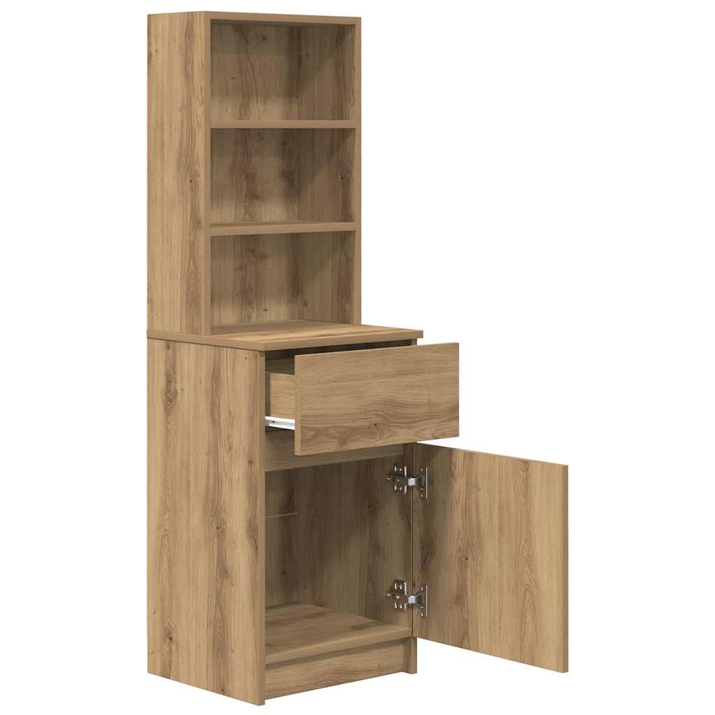 vidaXL Szafka nocna Artisan Oak 39x35x125 cm Drewno klejone