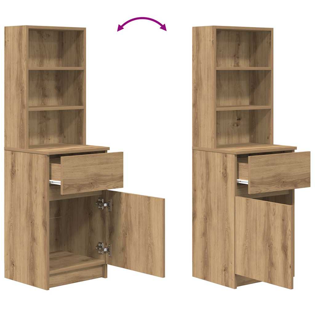 vidaXL Szafka nocna Artisan Oak 39x35x125 cm Drewno klejone