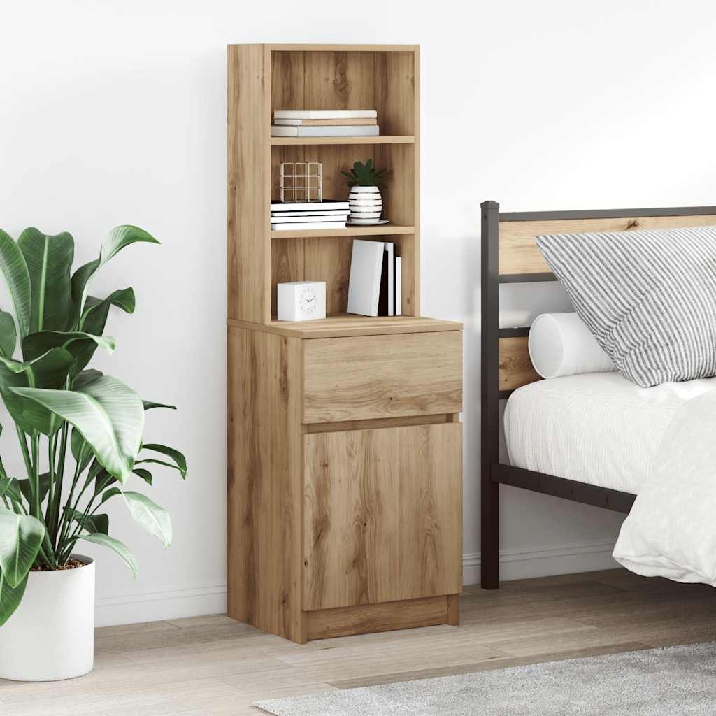 vidaXL Szafka nocna Artisan Oak 39x35x125 cm Drewno klejone