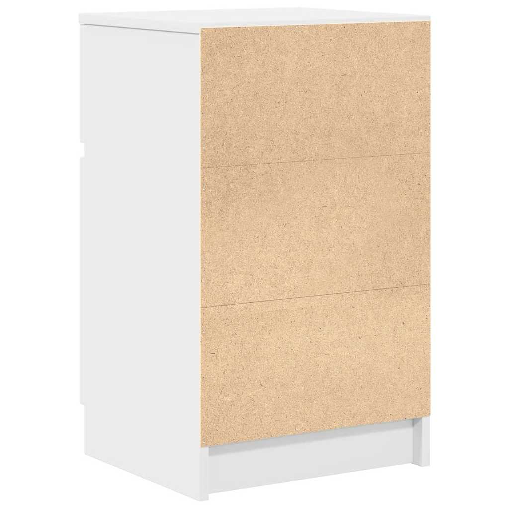 vidaXL Szafka nocna Biała 39x35x65 cm Drewno klejone