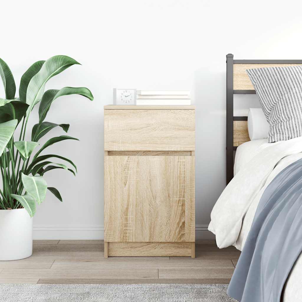 vidaXL Szafka nocna Sonoma Oak 39x35x65 cm Drewno klejone