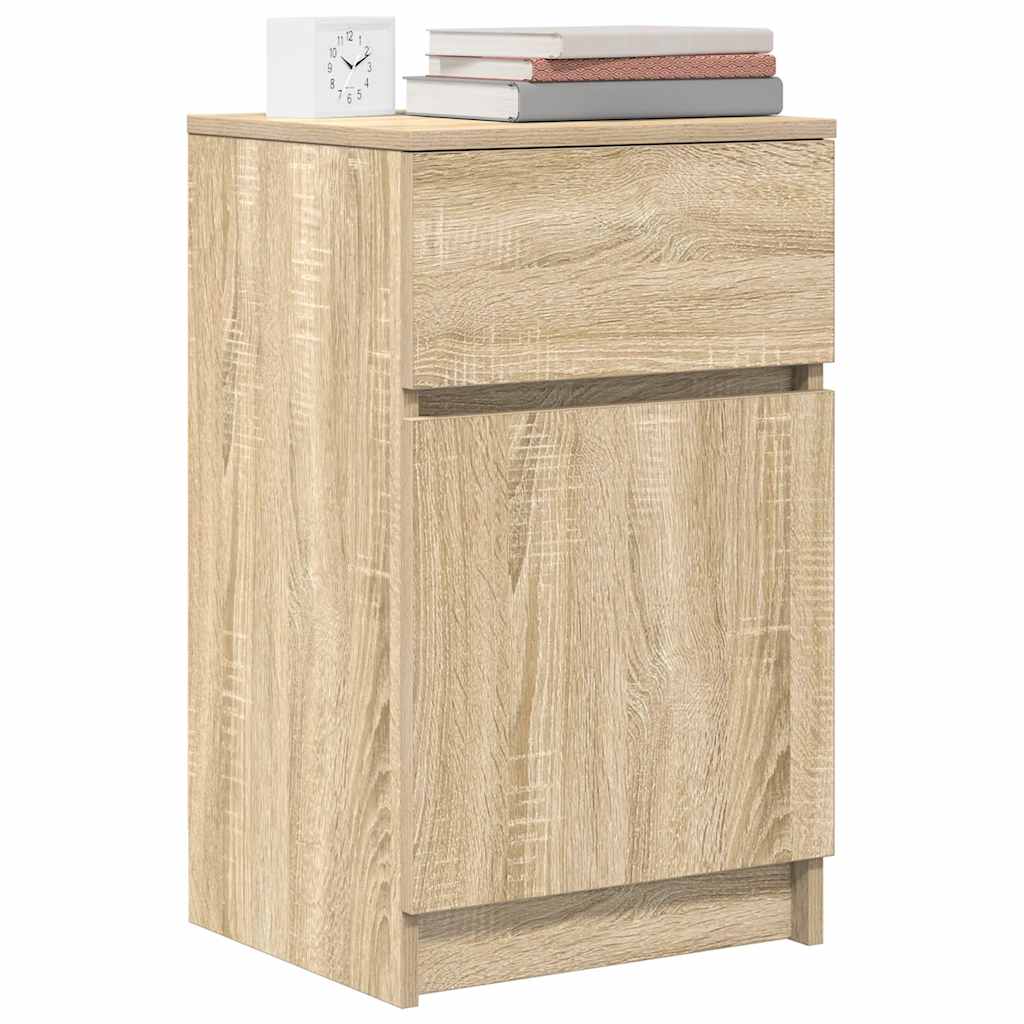 vidaXL Szafka nocna Sonoma Oak 39x35x65 cm Drewno klejone