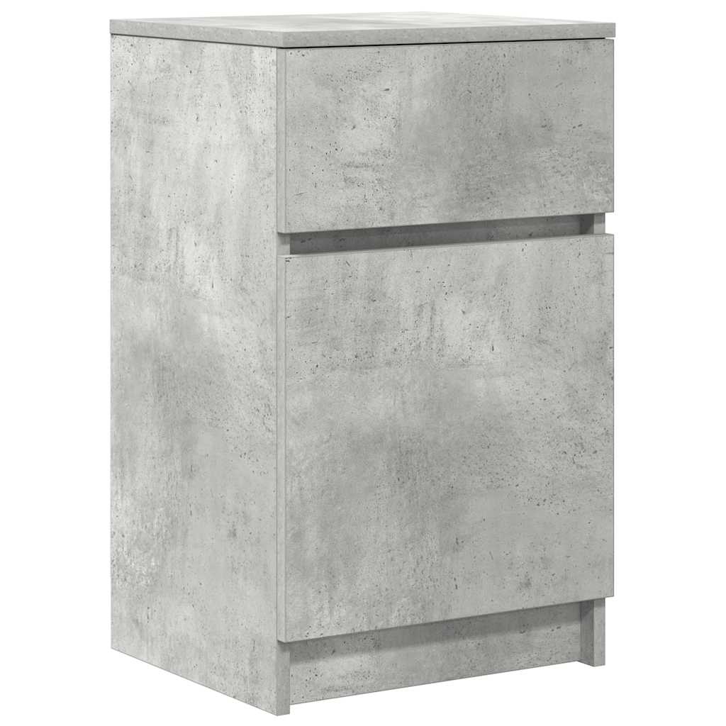 vidaXL Szafka nocna Beton Szary 39x35x65 cm Drewno klejone