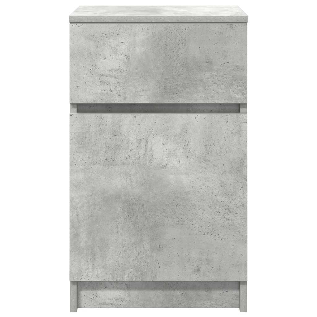 vidaXL Szafka nocna Beton Szary 39x35x65 cm Drewno klejone
