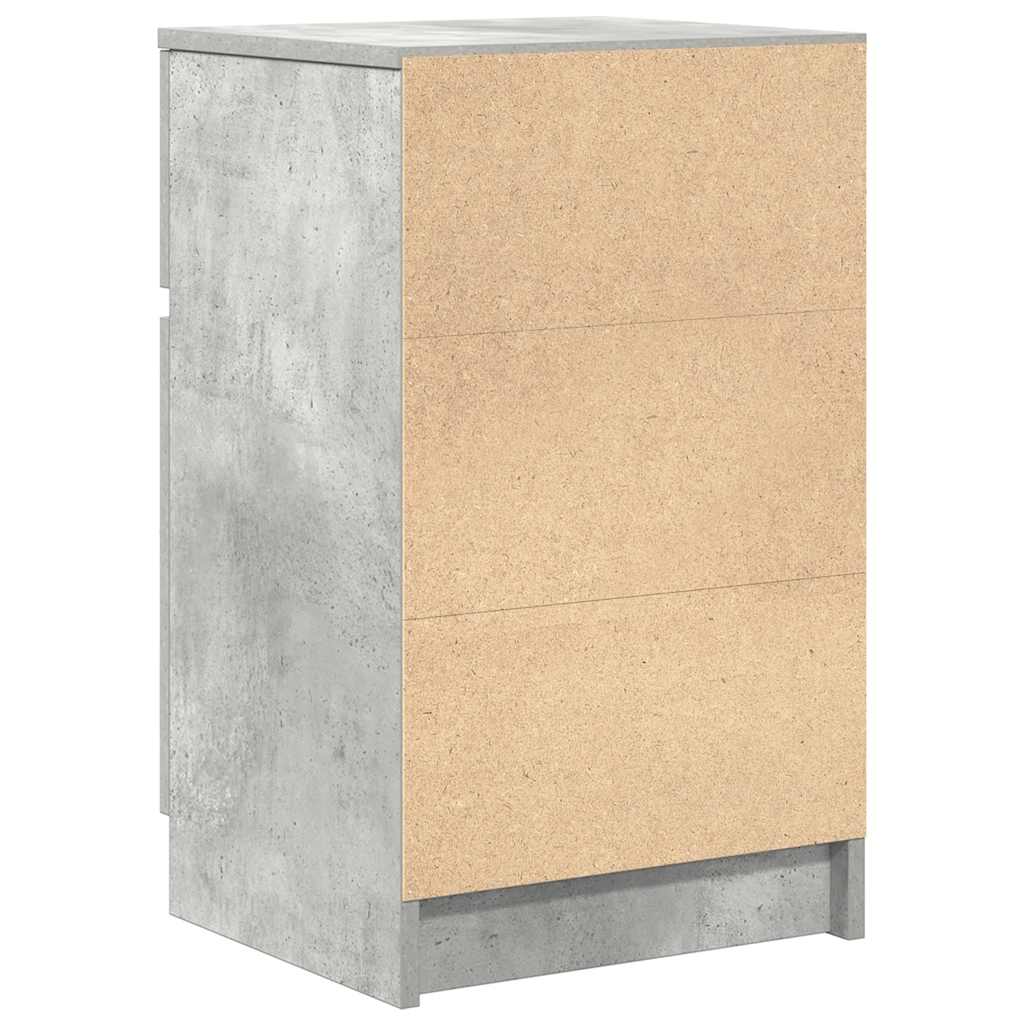 vidaXL Szafka nocna Beton Szary 39x35x65 cm Drewno klejone