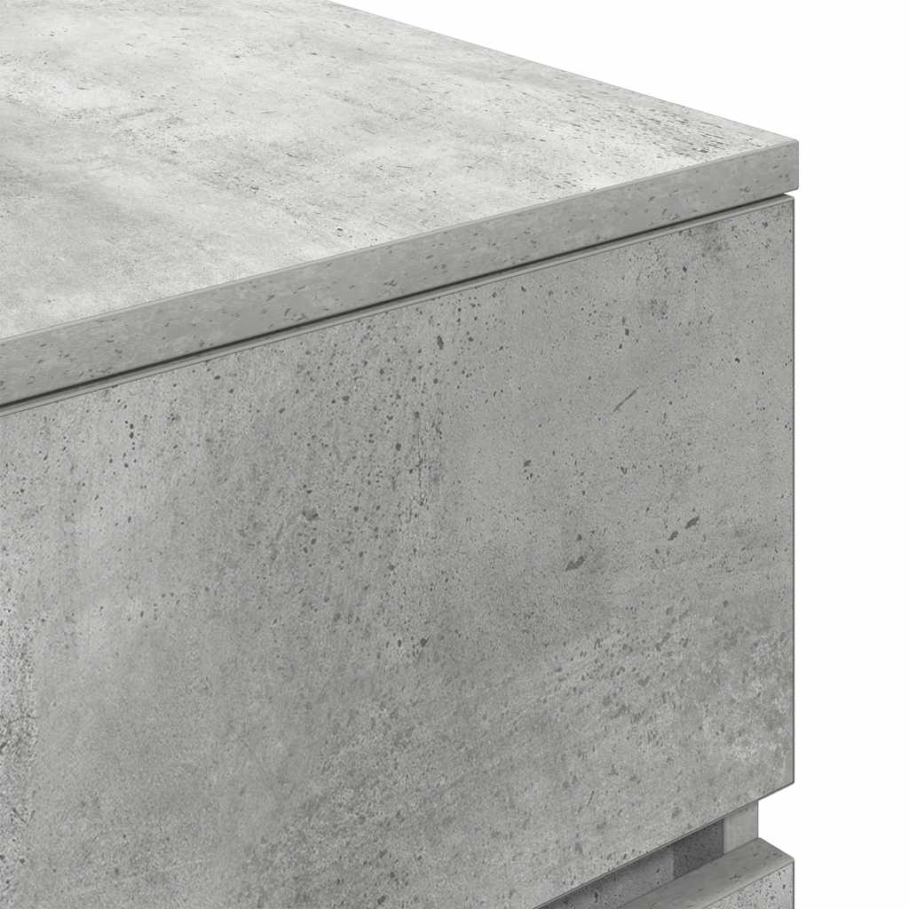 vidaXL Szafka nocna Beton Szary 39x35x65 cm Drewno klejone