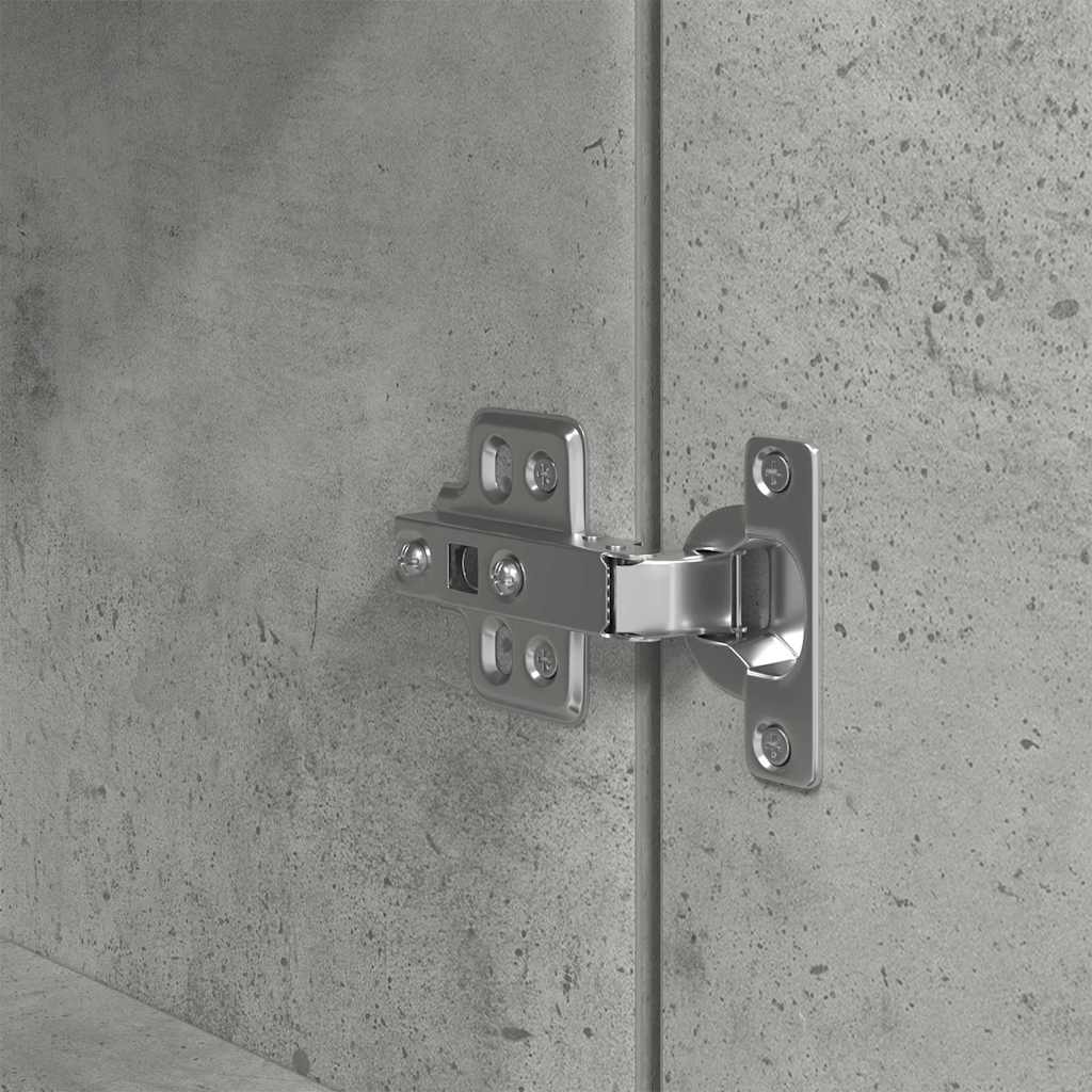vidaXL Szafka nocna Beton Szary 39x35x65 cm Drewno klejone
