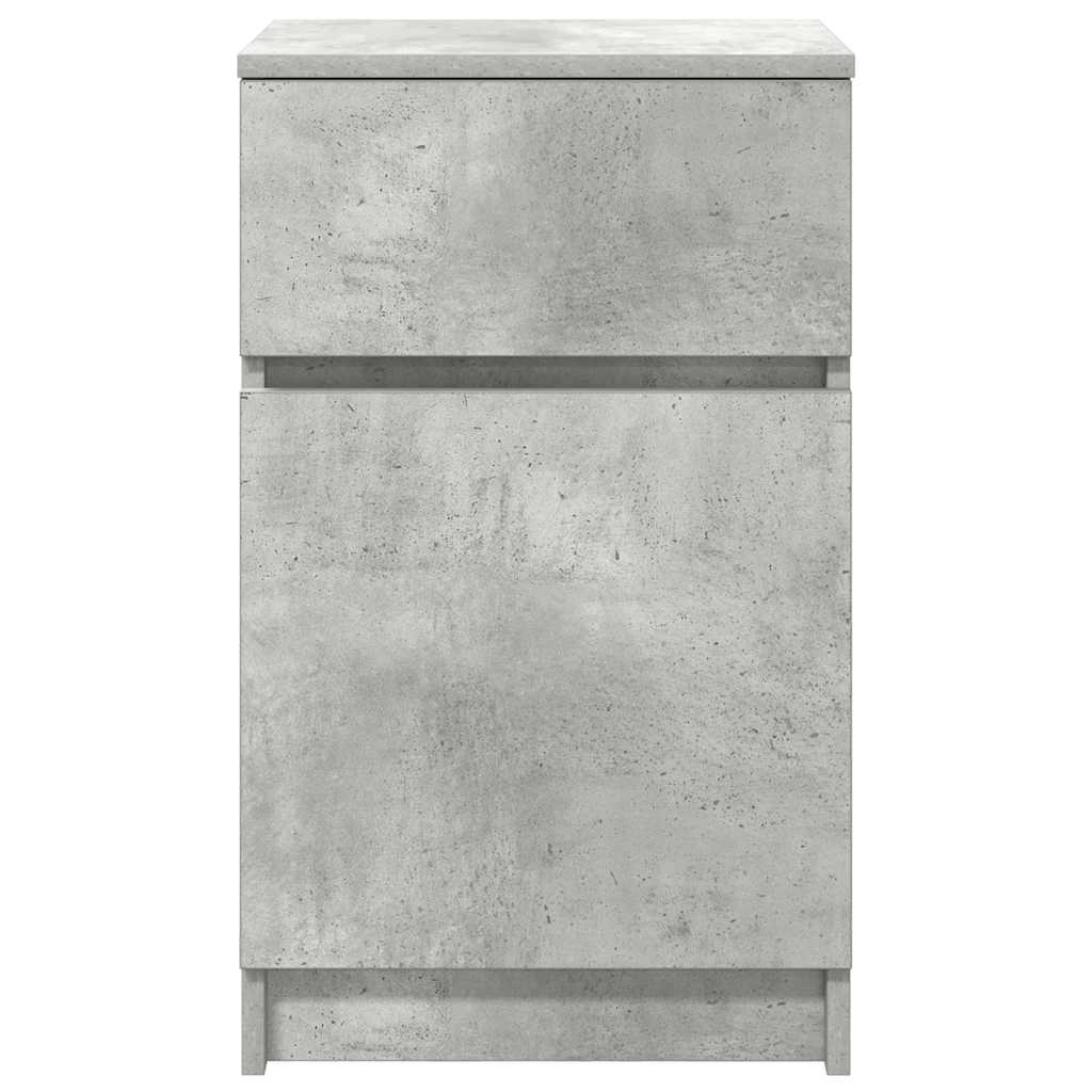 vidaXL Szafki nocne 2 szt. Beton Szary 39x35x65 cm Drewno klejone