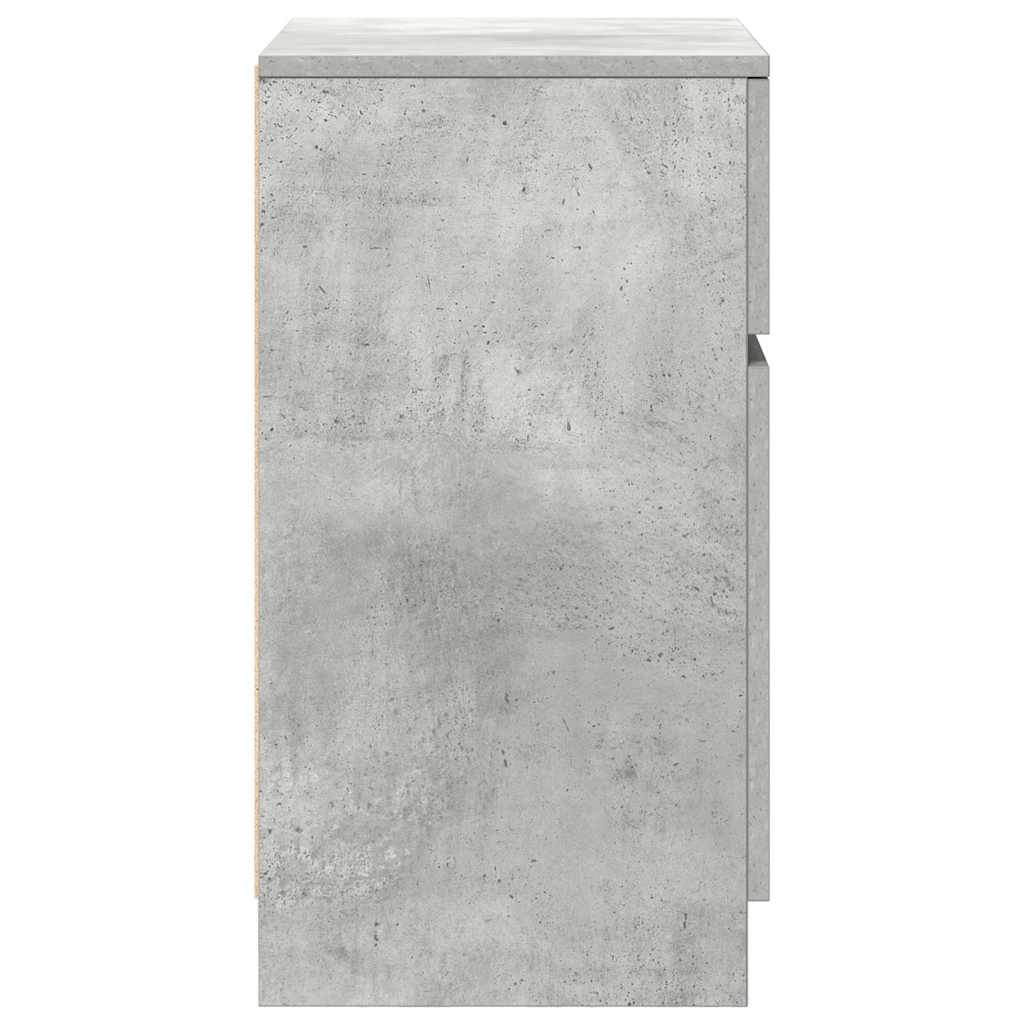 vidaXL Szafki nocne 2 szt. Beton Szary 39x35x65 cm Drewno klejone