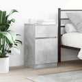 vidaXL Szafki nocne 2 szt. Beton Szary 39x35x65 cm Drewno klejone