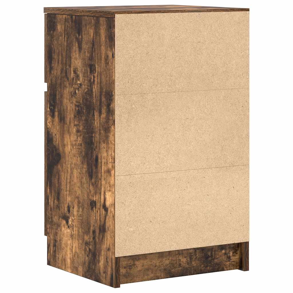 vidaXL Szafka nocna Dąb wędzony 39x35x65 cm Drewno klejone