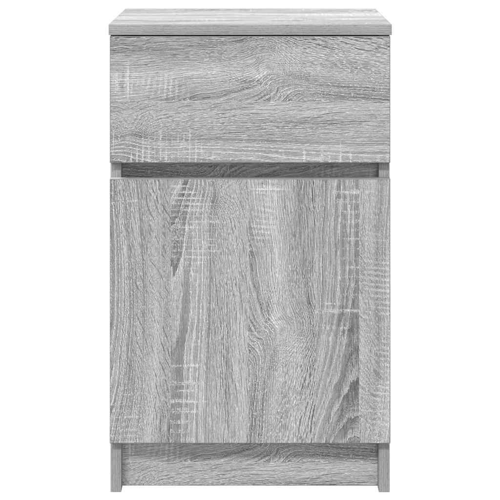 vidaXL Szafka nocna Szara Sonoma 39x35x65 cm Drewno klejone