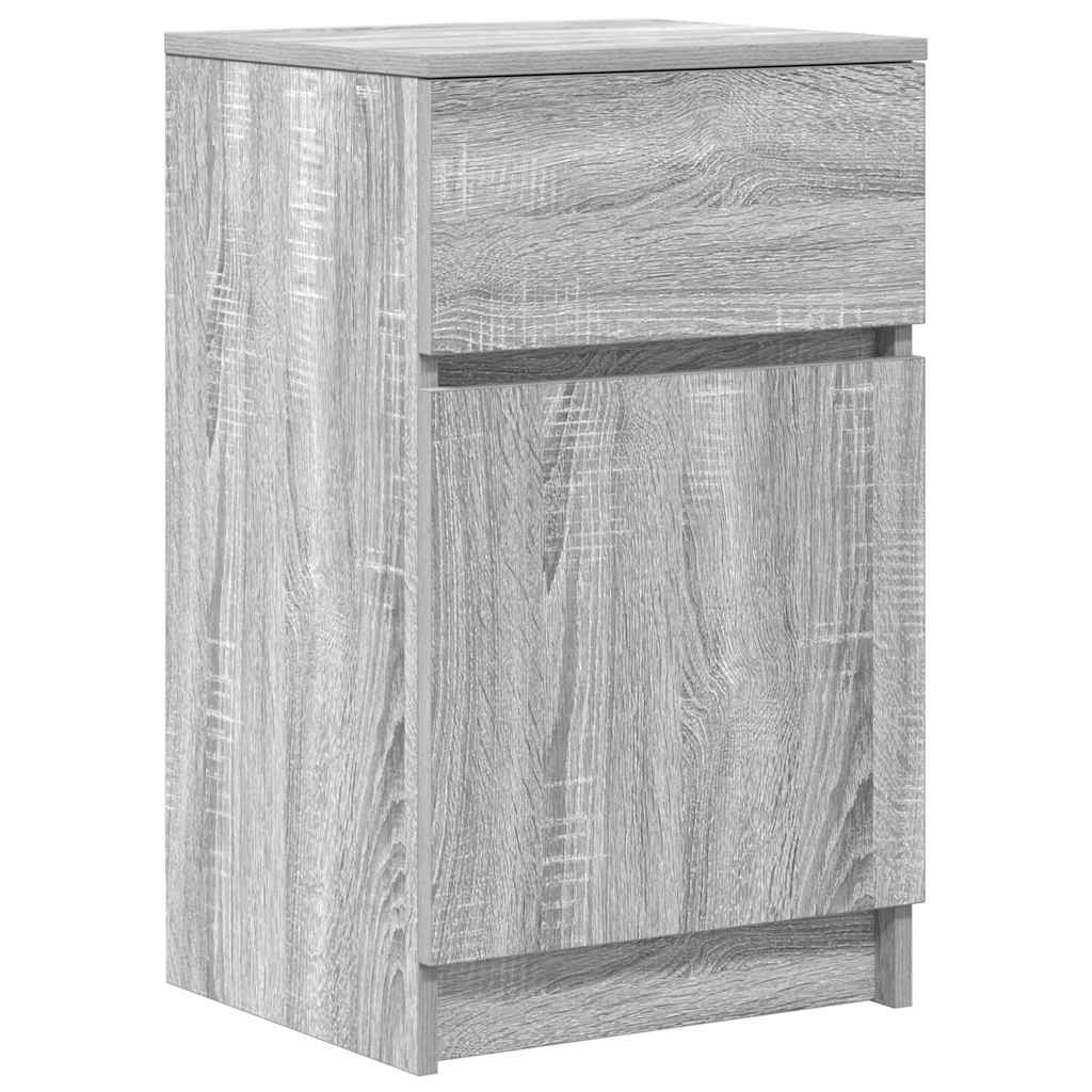 vidaXL Szafki nocne 2 szt. Szary Sonoma 39x35x65 cm Drewno klejone