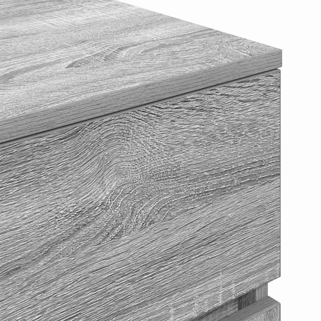 vidaXL Szafki nocne 2 szt. Szary Sonoma 39x35x65 cm Drewno klejone
