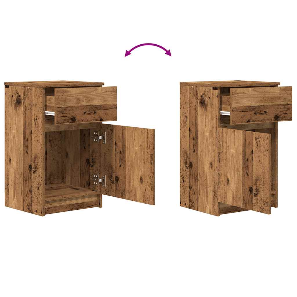 vidaXL Szafka nocna Stare drewno 39x35x65 cm Drewno klejone