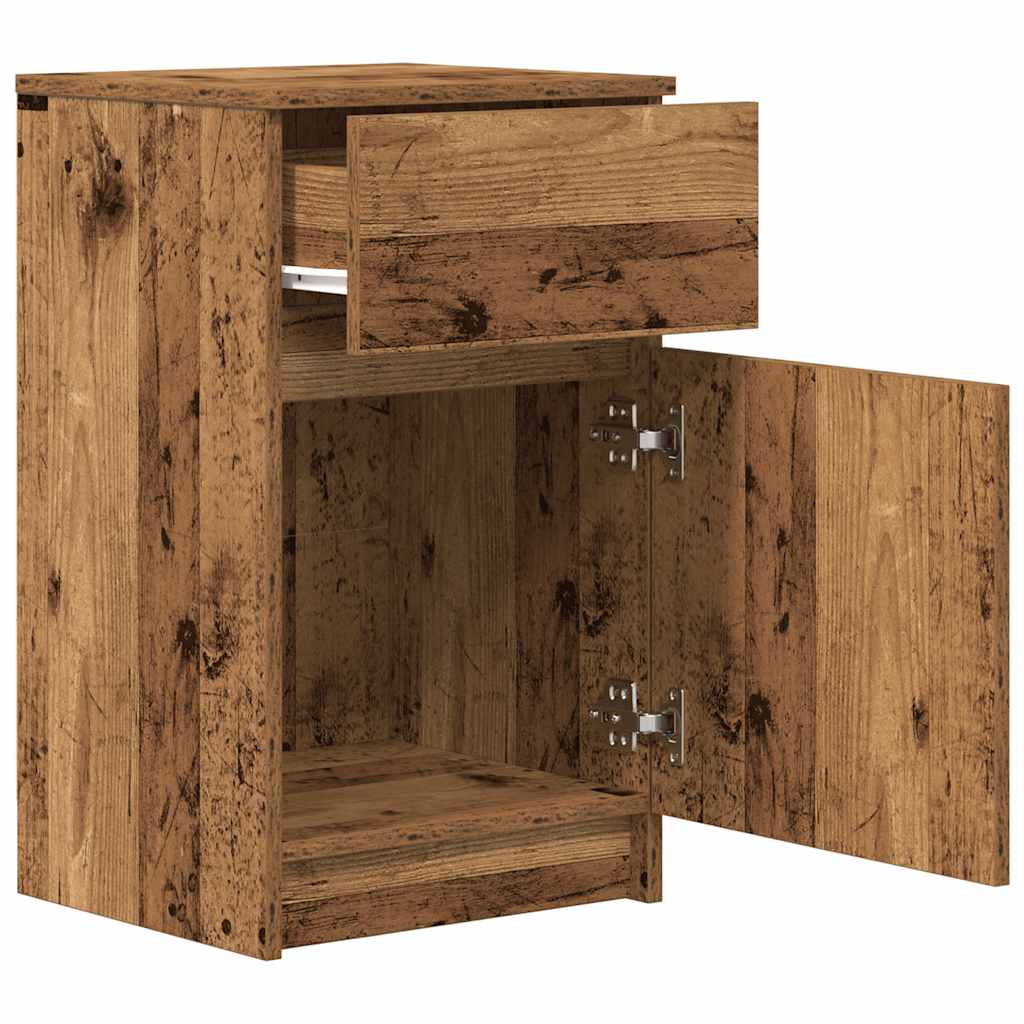 vidaXL Szafki nocne 2 szt. Stare drewno 39x35x65 cm Drewno klejone