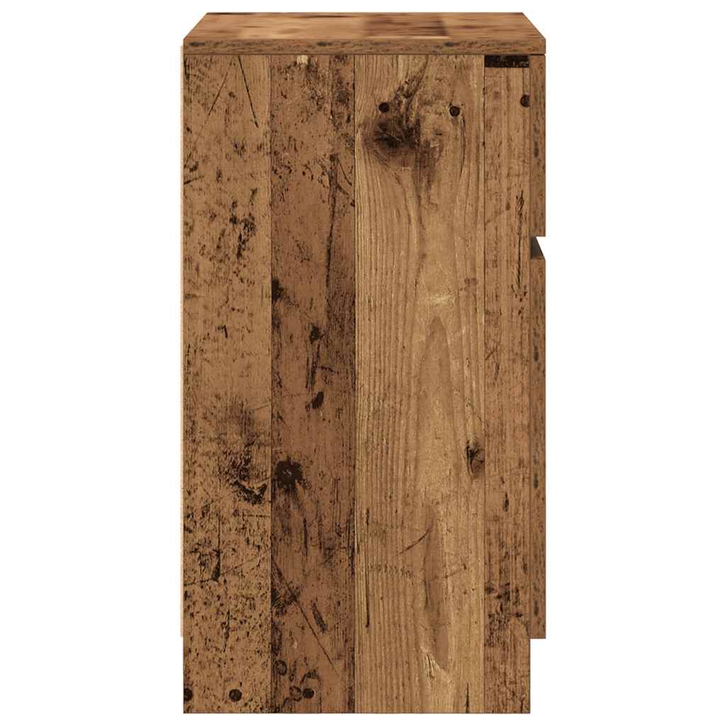 vidaXL Szafki nocne 2 szt. Stare drewno 39x35x65 cm Drewno klejone