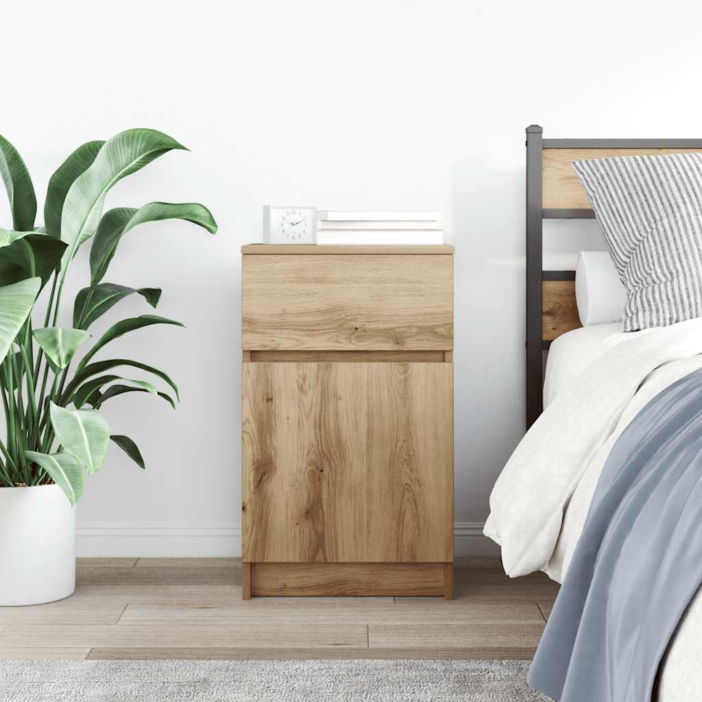 vidaXL Szafka nocna Artisan Oak 39x35x65 cm Drewno klejone