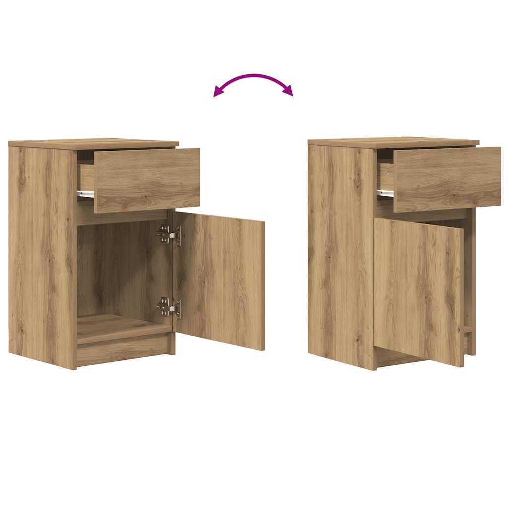 vidaXL Szafka nocna Artisan Oak 39x35x65 cm Drewno klejone