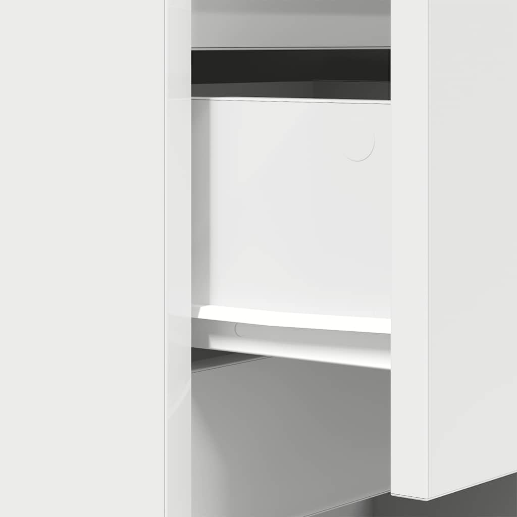 vidaXL Szafki nocne z 3 szufladami 2 szt. Białe 39x35x65 cm