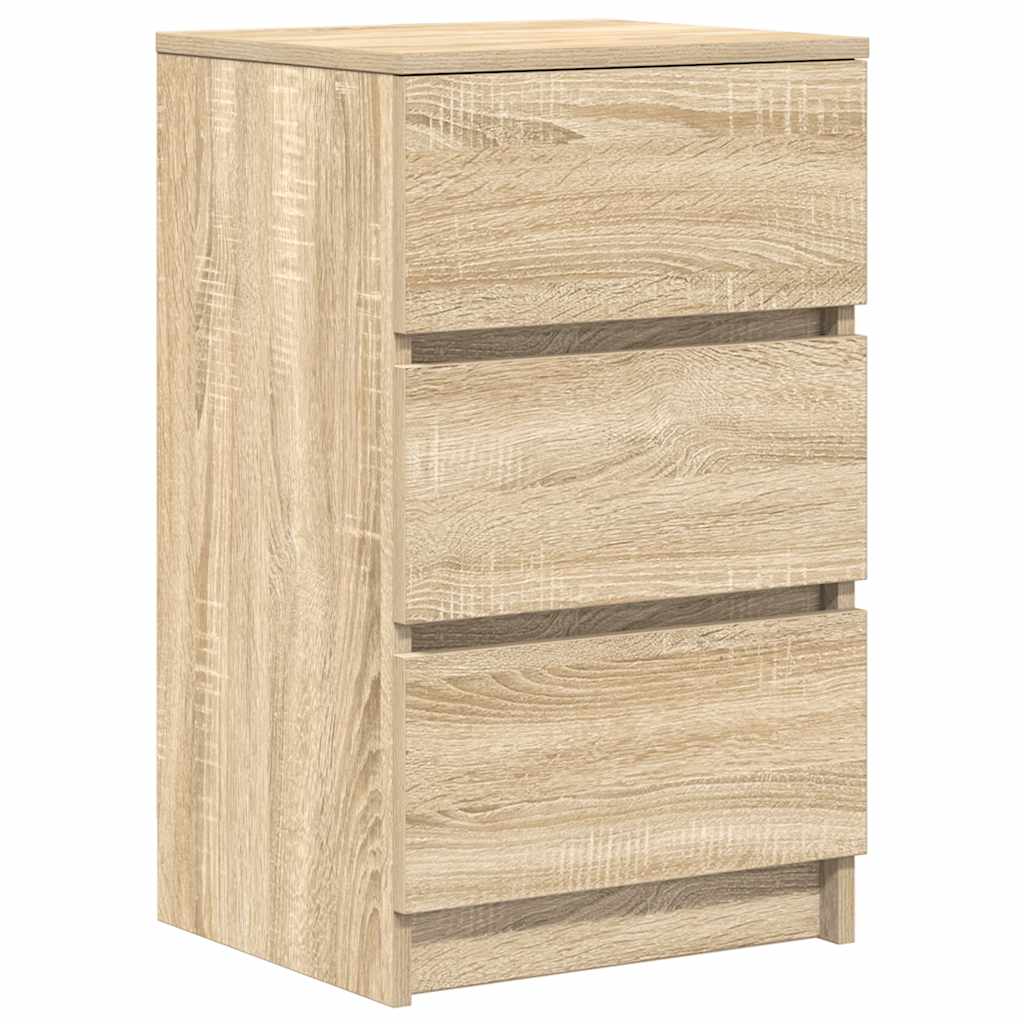 vidaXL Szafka nocna z 3 szufladami Dąb Sonoma 39x35x65 cm