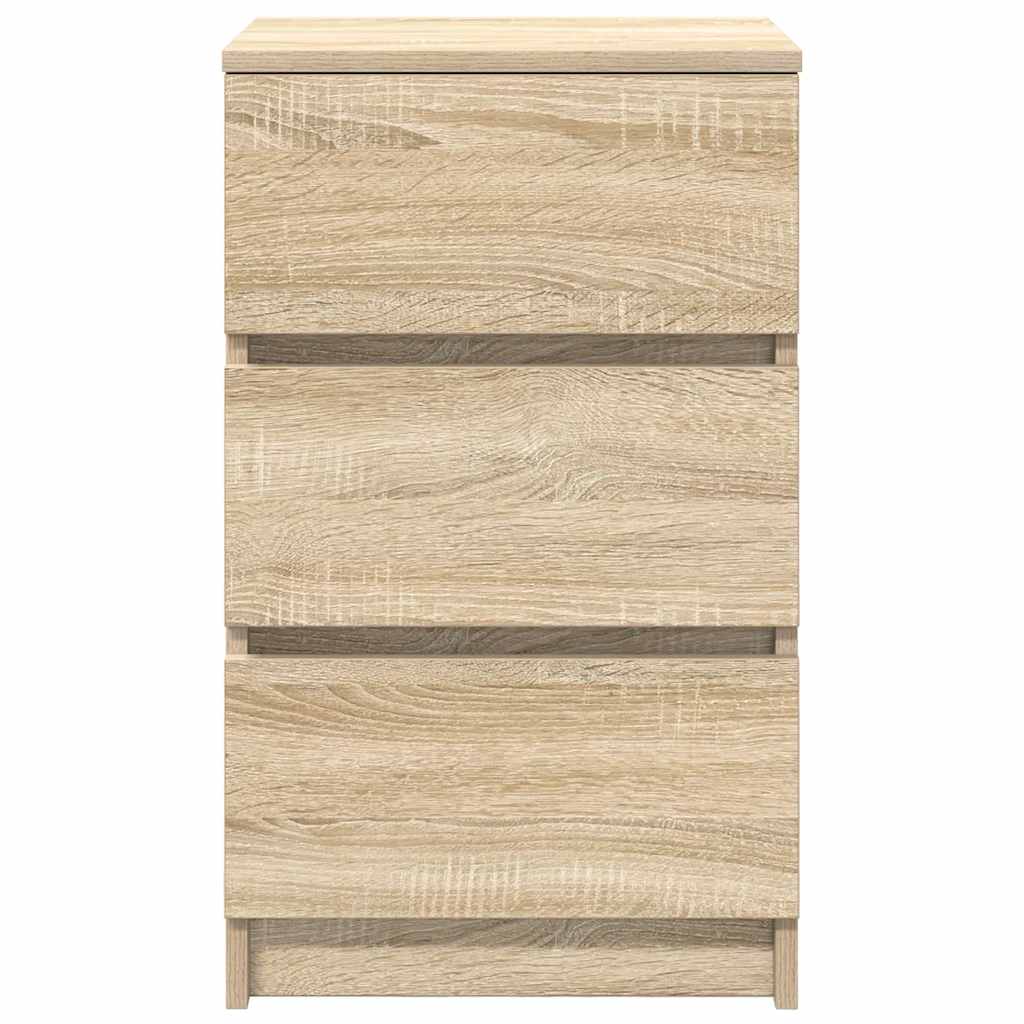 vidaXL Szafka nocna z 3 szufladami Dąb Sonoma 39x35x65 cm