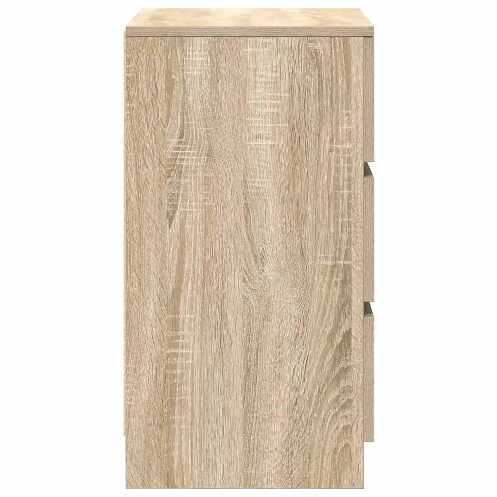 vidaXL Szafka nocna z 3 szufladami Dąb Sonoma 39x35x65 cm