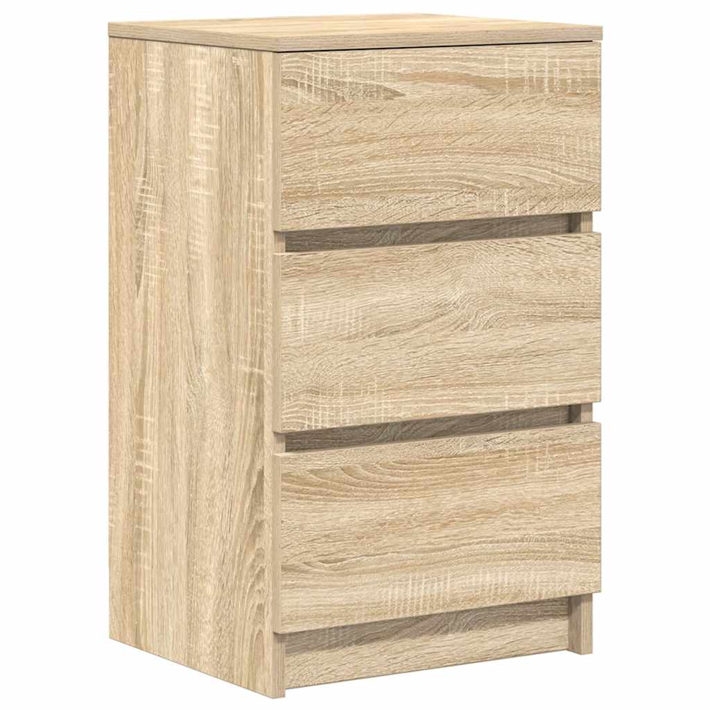 vidaXL Szafki nocne z 3 szufladami 2 szt. Dąb Sonoma 39x35x65 cm